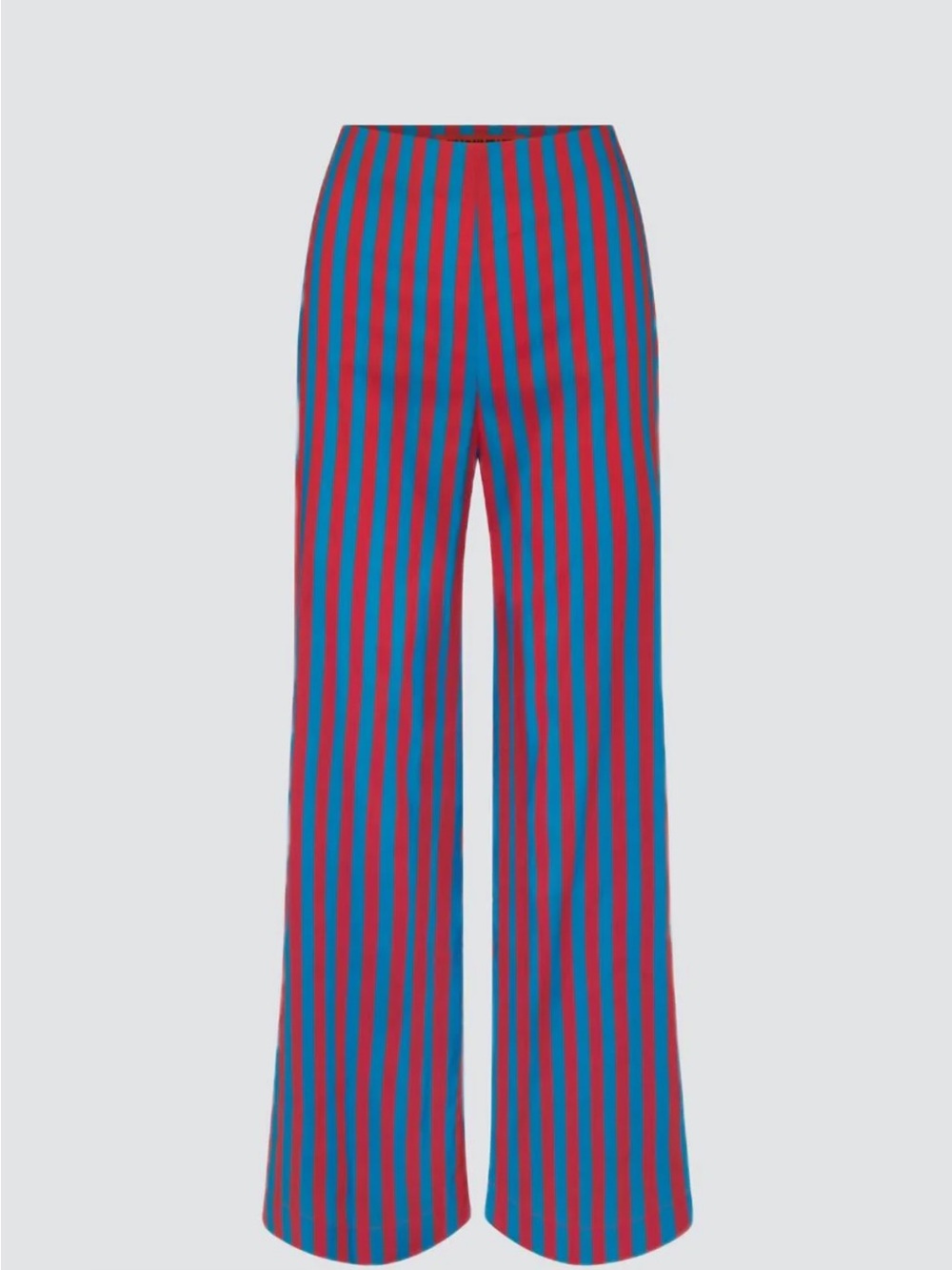 Simon Miller Pia Poplin pants in blue/paprika stripes
